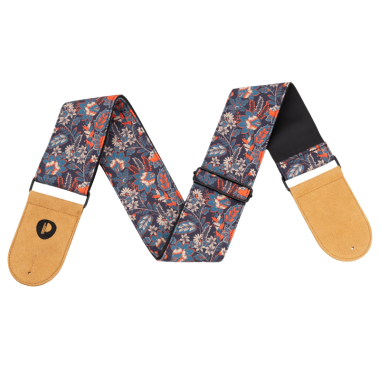 Jacquard webbing with plant motif