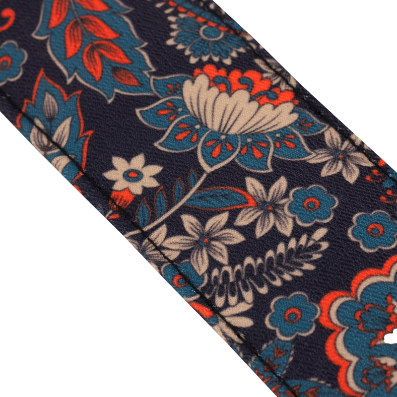 Jacquard webbing with plant motif