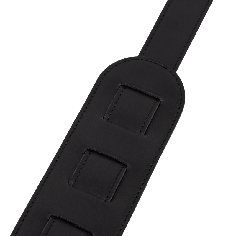 Black full-grain leather strap