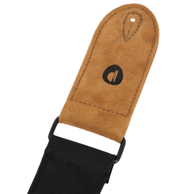 Black polyester webbing