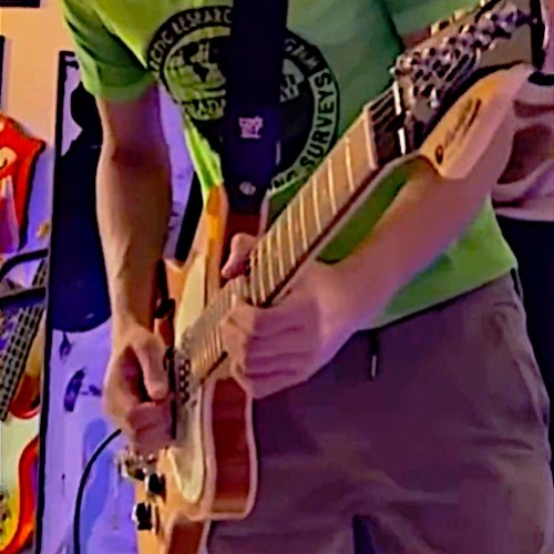 Brice Colombier in an intimate moment with his JM THINLINE